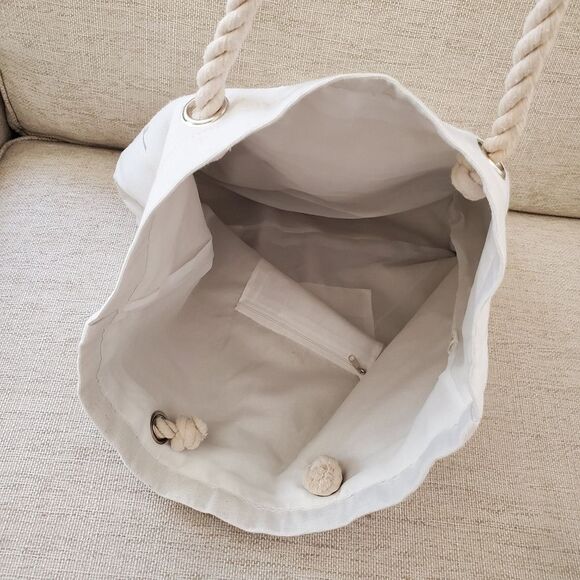 Seafolly Large Canvas Tote Bag - Picture 5 of 9